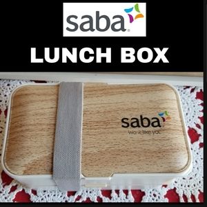 NWOT- Saba Lunch Box with Utensils